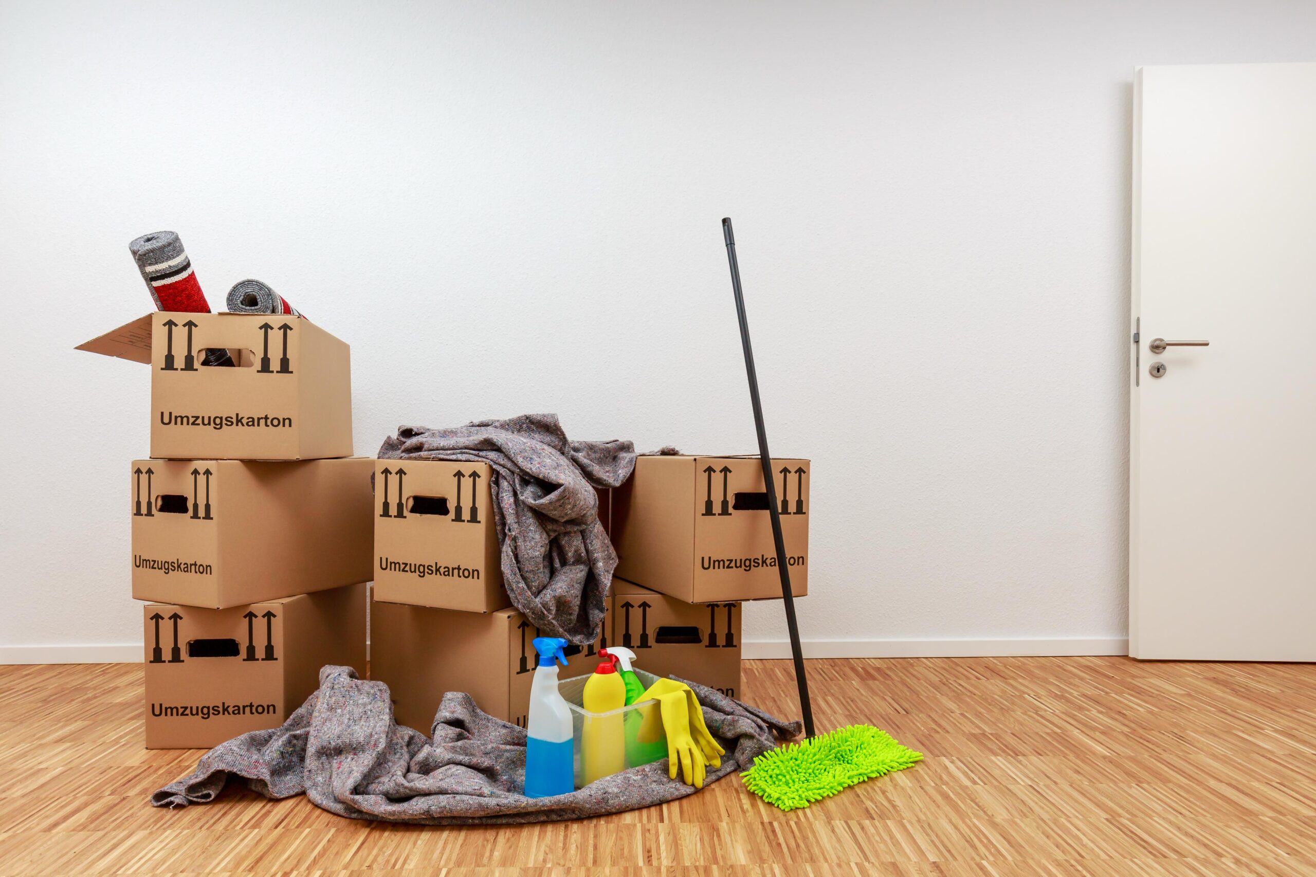 Ein einwandfrei gesäuberter Raum nach der Entrümpelung in Rath, fertig zur direkten Neuvermietung.